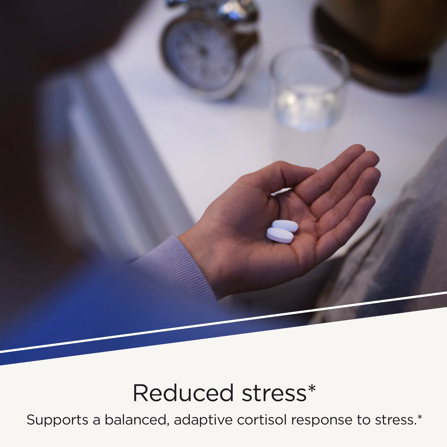 Cortisol Manager - with Ashwagandha, L-Theanine - Reduces Stress to Support Restful Sleep* - Supports Adrenal Health* - 30 Count