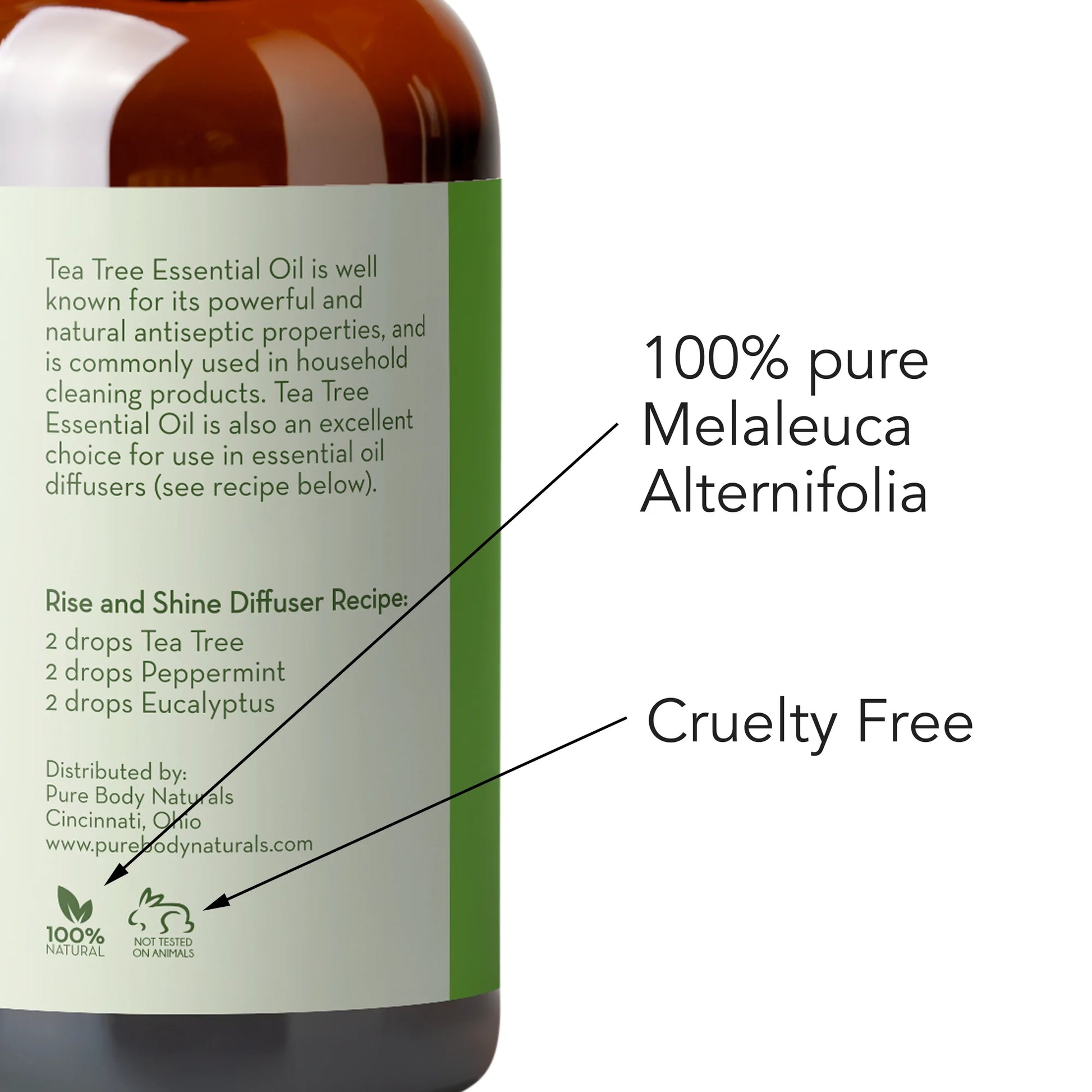 Tea Tree Essential Oil - Face, Hair, and Diffuser - Therapeutic Grade, 1 Fl Oz by