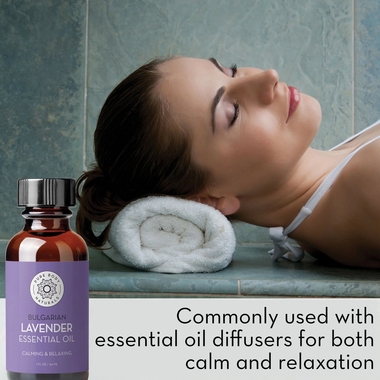 Bulgarian Lavender Essential Oil for Aromatherapy, Therapeutic Grade 1 Fl Oz by