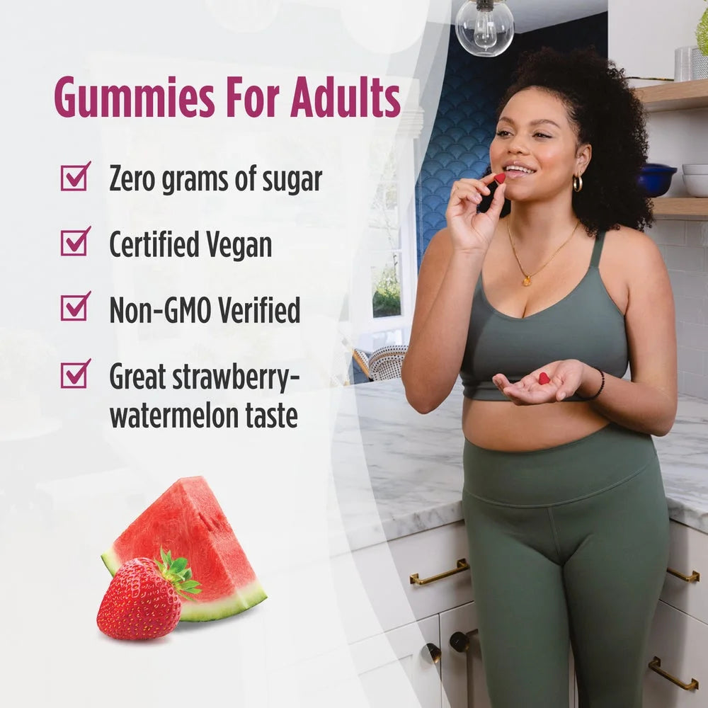 Zero Sugar Probiotic Gummies, Strawberry Watermelon - 40 Gummies