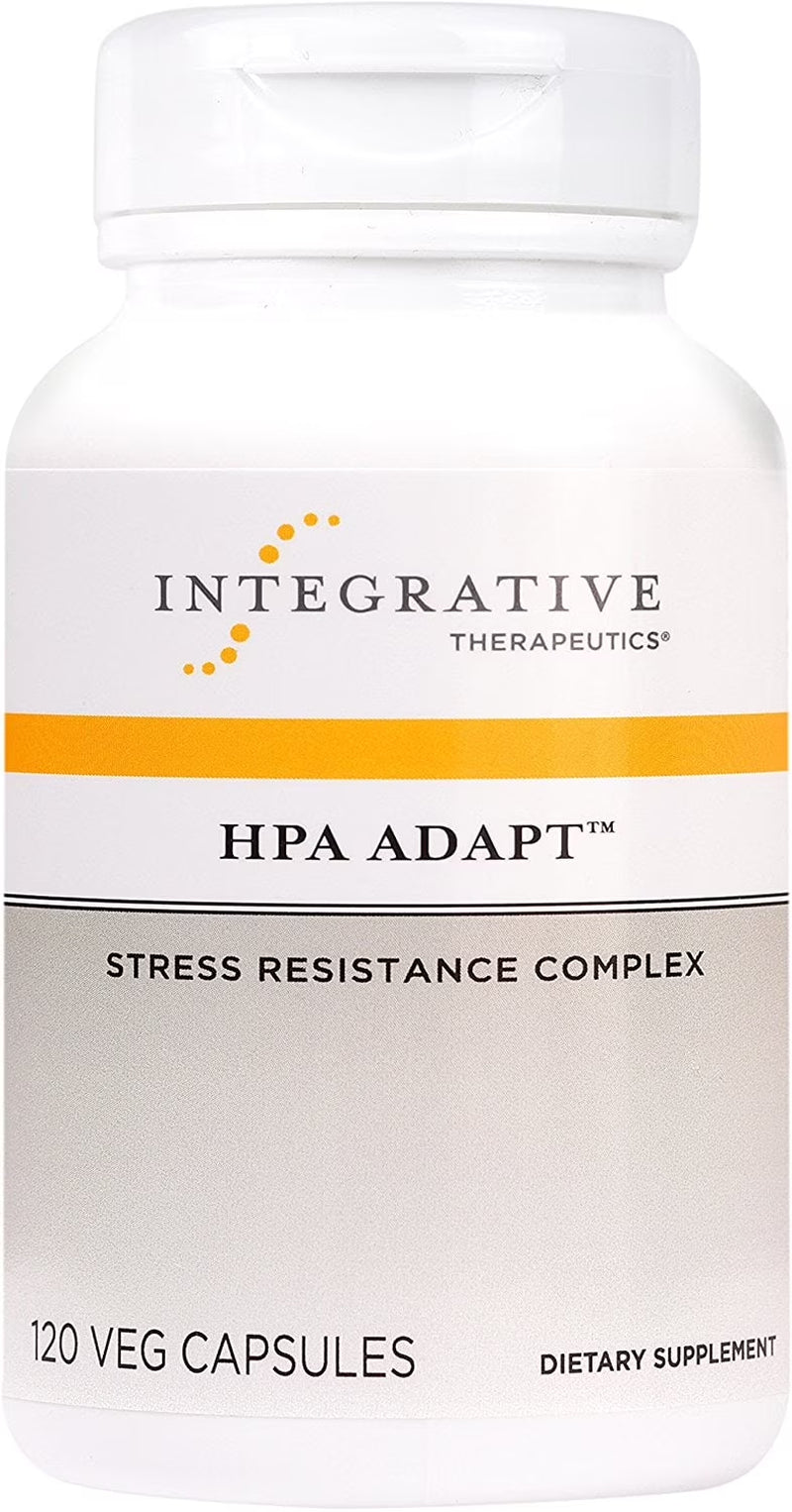 HPA Adapt (Hypothalamic Pituitary Adrenal) - Supports Healthy Stress Response* - with Ashwagandha, Maca, Holy Basil & Rhodiola - Gluten Free - Soy Free - 120 Vegan Capsules