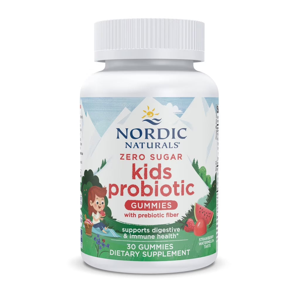 Zero Sugar Kids Probiotic Gummies, 1.5 Billion CFU, Strawberry Watermelon - 30 Gummies