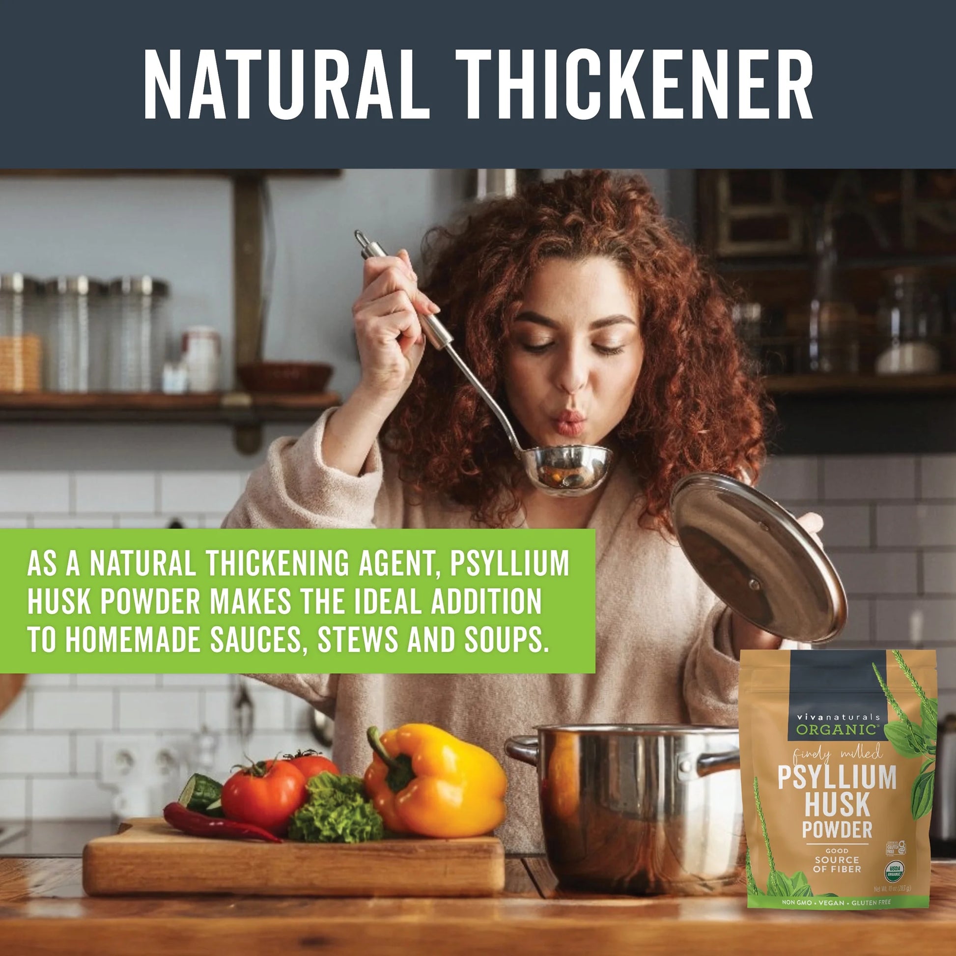 Organic Psyllium Husk Powder, 10 Oz-Finely Ground, Unflavored, Gluten-Free, Vegan, Keto and Paleo