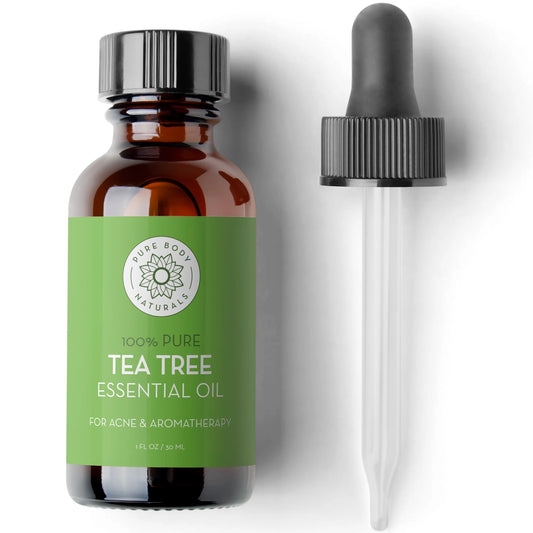 Tea Tree Essential Oil - Face, Hair, and Diffuser - Therapeutic Grade, 1 Fl Oz by