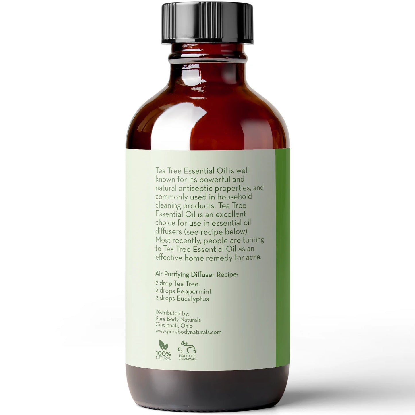 Tea Tree Essential Oil for Face, Hair, Diffuser, Therapeutic Grade 4 Fl Oz by