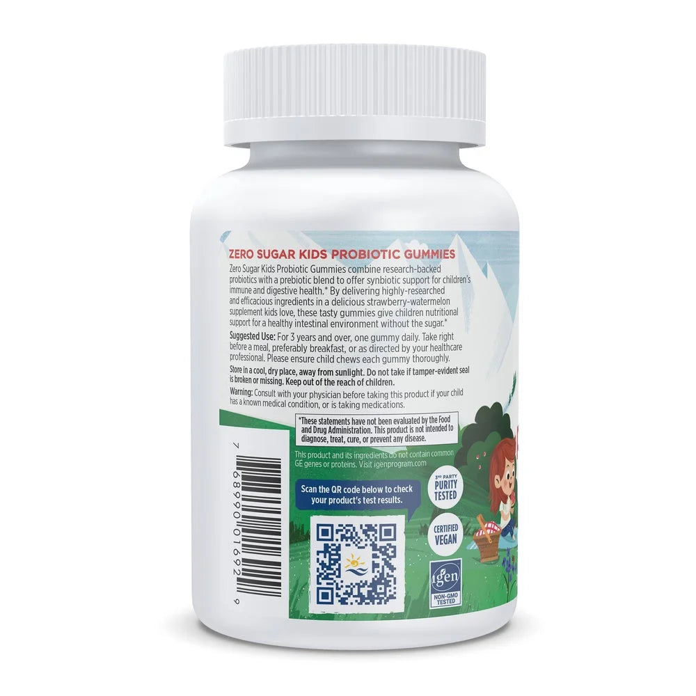 Zero Sugar Kids Probiotic Gummies, 1.5 Billion CFU, Strawberry Watermelon - 30 Gummies