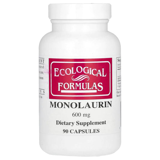 Ecological Formulas Monolaurin 600 mg Creamy WhiteCapsule 90 Count (MONOL-600-90)