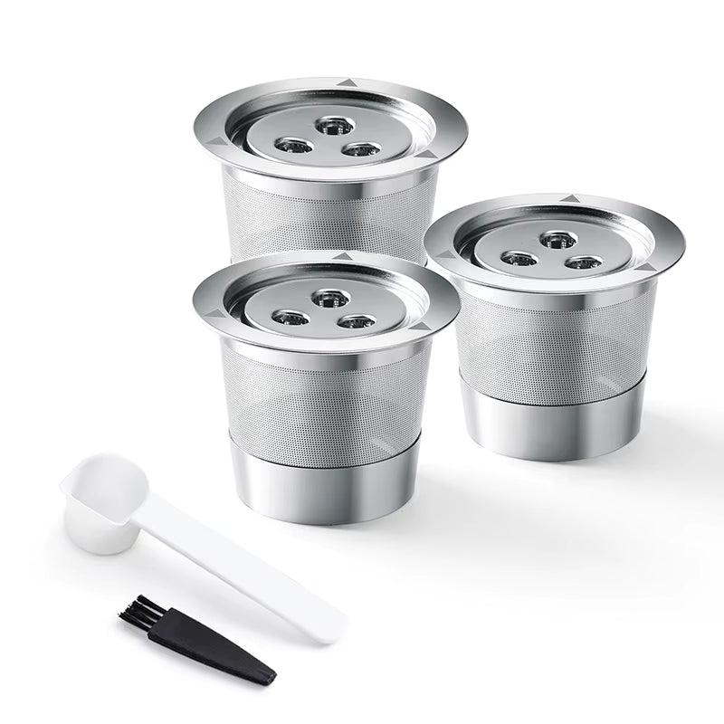 Reusable K Cups Coffee Filter Capsule Pod Compatable with Ninja CFP201 CFP301 Dual Brew Pro Machine Stainless Steel