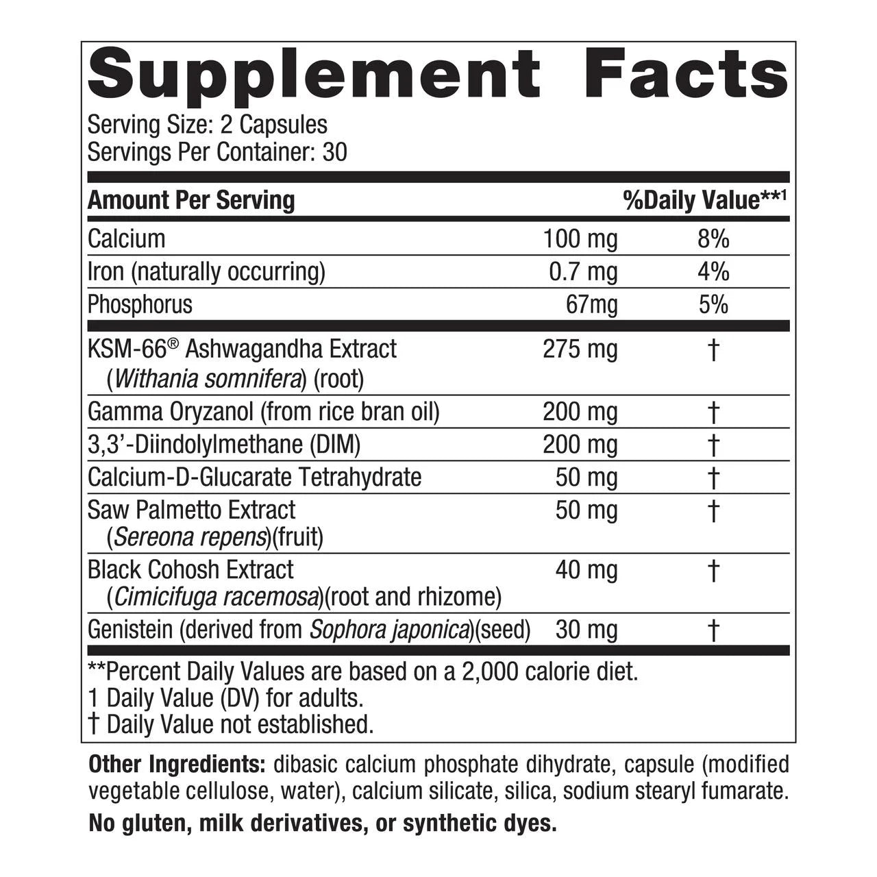 Menopause Support - Supports Healthy Mood & Hormonal Balance, 60 Count