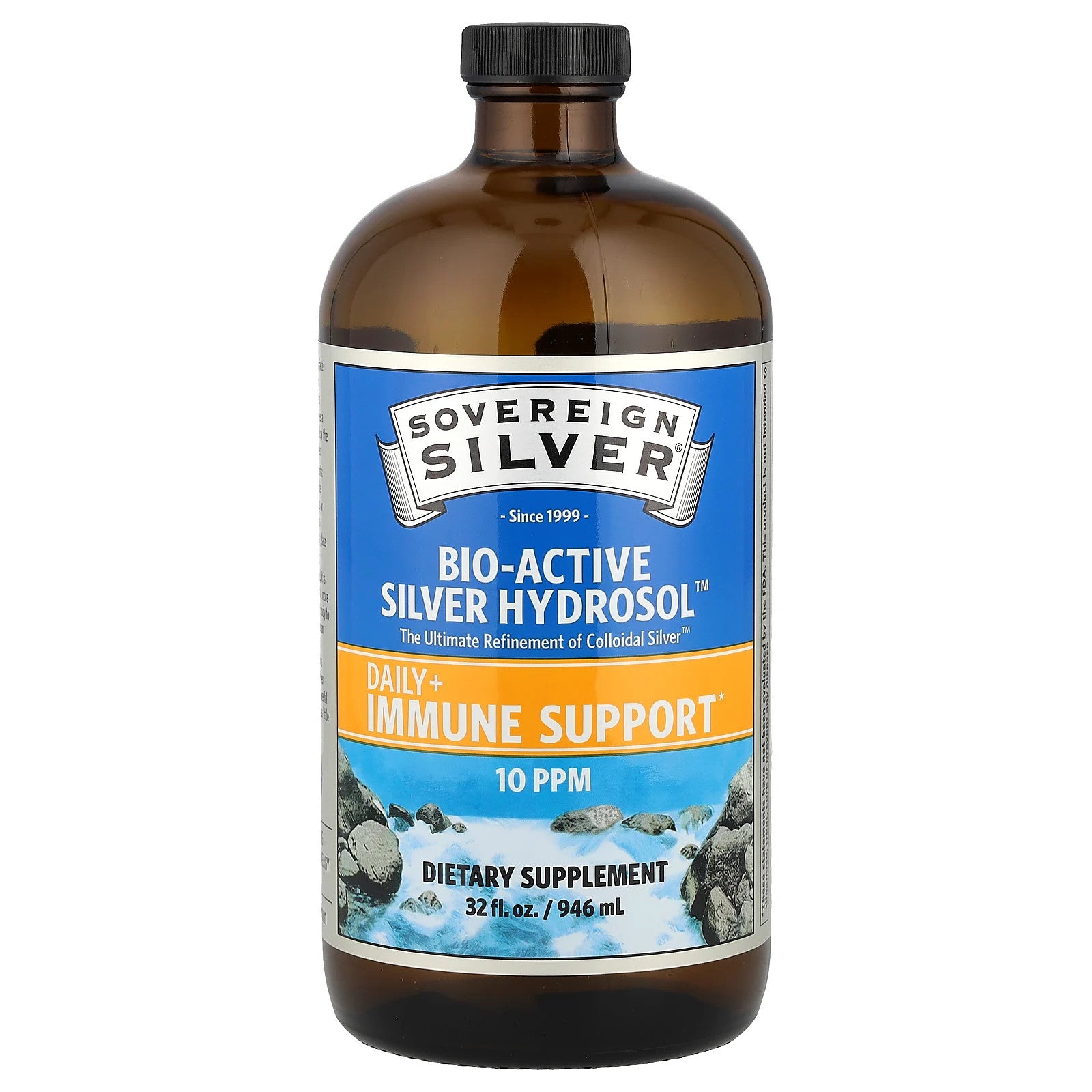 Sovereign Silver Bio-Active Silver Hydrosol 32 Fl Oz 946 Ml Allergen-Free,